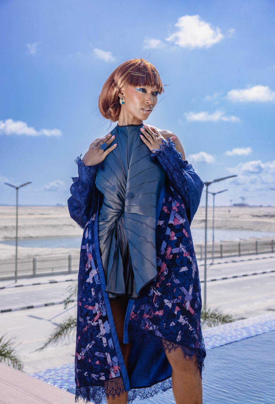 THE LEAF MINI DRESS - JACKET